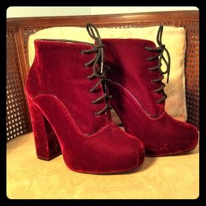 Shellys London Potak Lace-up Ankle Booties
